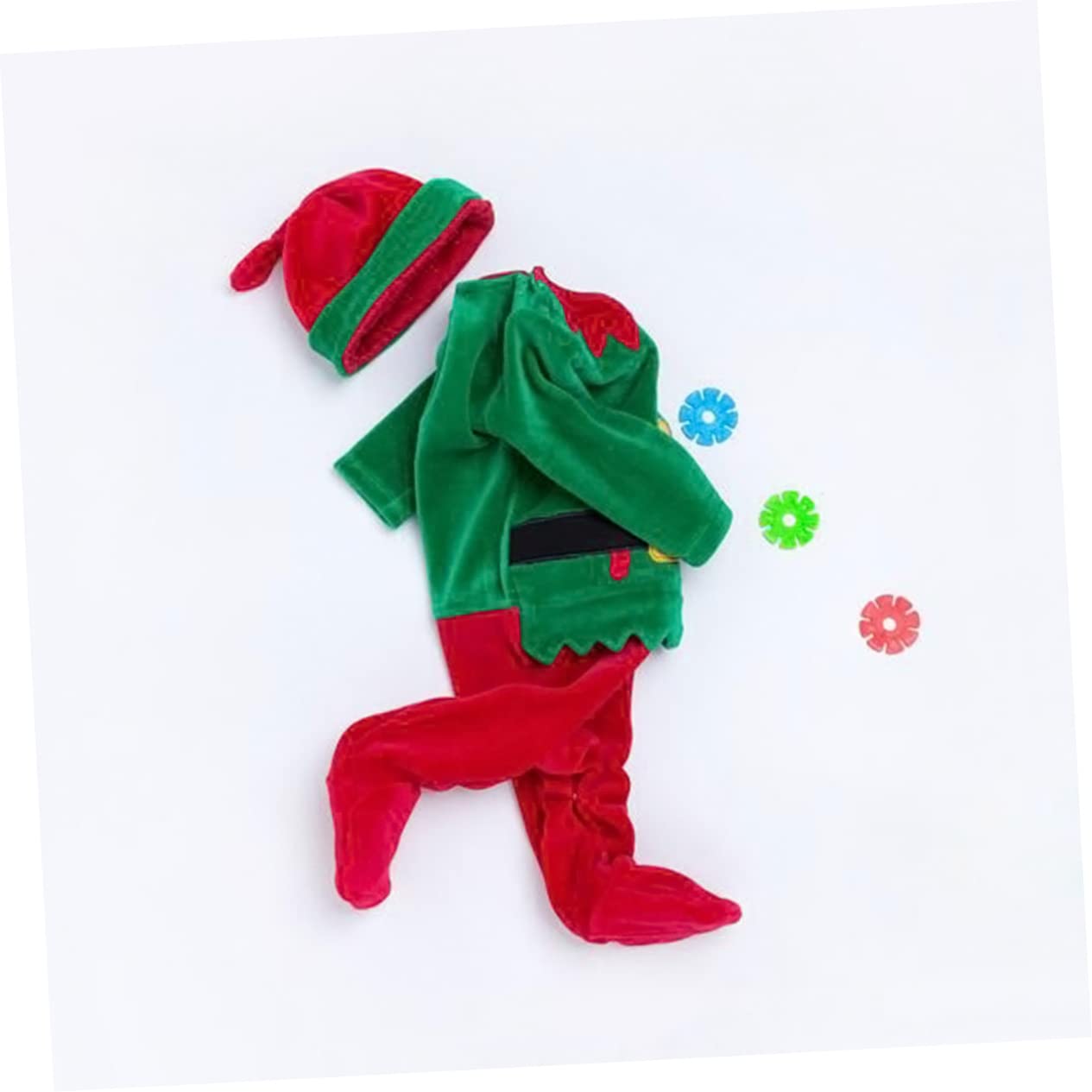 LIFKOME 3 Piezas Mameluco De Navidad Niño Pequeño Monos De Bebés Varones Mameluco De Navidad Bebé Mono Verde Ropa De Recién Nacido Suéter De Niño Mono De Suéteres De
