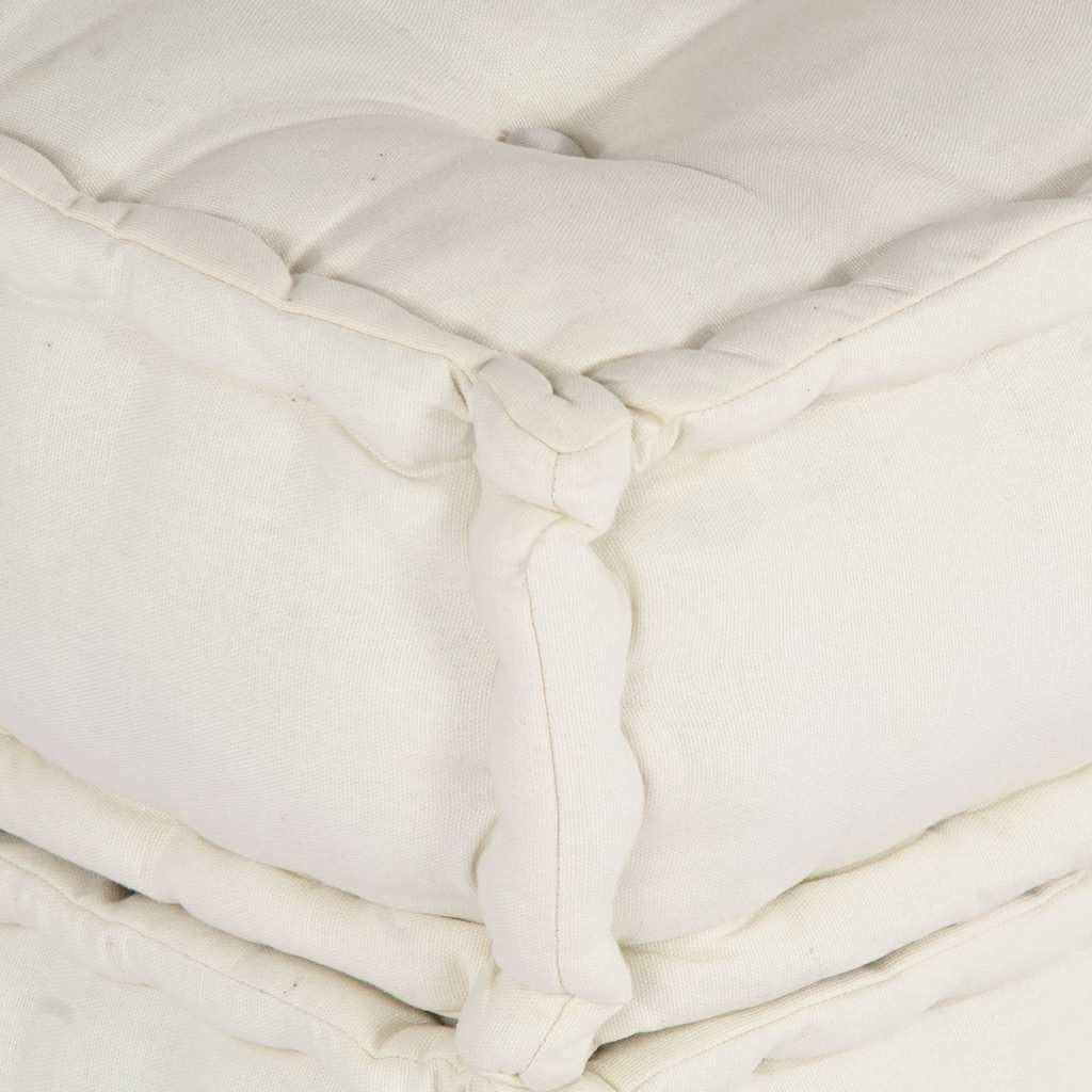 SYDE Sofá Modular de Tela Color Crema 70x70x36 | Relleno de Espuma, Diseño Reconfigurable, Suave y Duradero, para Sala, Dormitorio o Porche