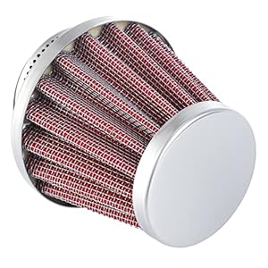CarBole Filtre à air universel pour moto, filtre à air multi-applications, double couche en acier, calibre 34/35/36 mm, pour moto/scooter/ATV/cyclomoteur