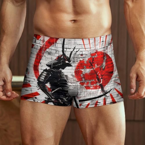Japanese Samurai Anime Men's Boxer Brief Boxer Shorts Print Underwear Stretch Boxer Trunk Soft2