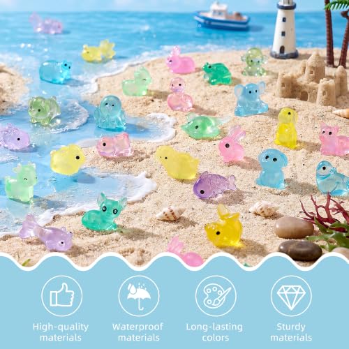 Image of FEXIA 150PCS Luminous Mini Resin Animals Variety Pack,Mystery Blind Bags