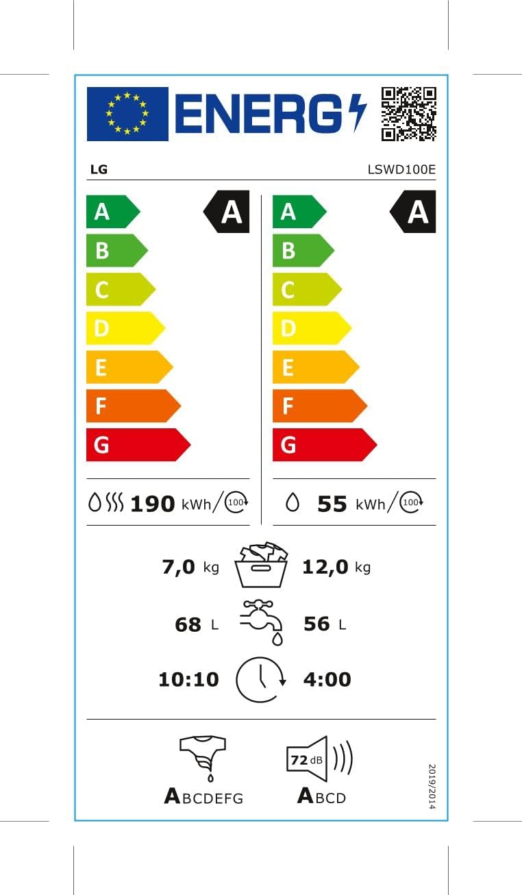 LG Signature LSWD100E Lavasciuga 12 / 7 kg, 1600 giri, Lavatrice e Asciugatrice con Wi-Fi, Pompa di calore, AI DD, Motore Centum System garantito 20 anni, TurboWash49, Vapore, Autodosaggio, Bianca LG Signature LSWD100E Lavasciuga 12 / 7 kg, 1600 giri, Lavatrice e Asciugatrice con Wi-Fi, Pompa di calore, AI DD, Motore Centum System garantito 20 anni, TurboWash49, Vapore, Autodosaggio, Bianca