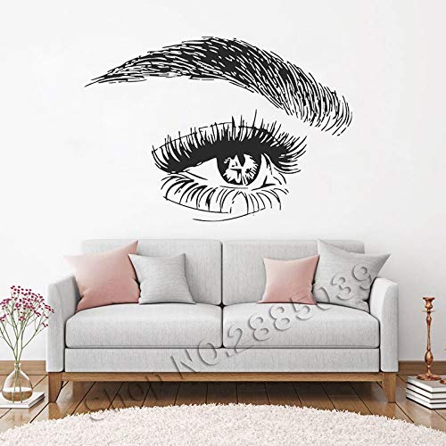 Preisvergleich Produktbild jtxqe Wimpern Und Augenbrauen Wimpern Augenbrauen Wimpern Symbol Wandaufkleber Abnehmbare Wandaufkleber Wird Für Die Dekoration Von Familienwohnzimmern Und Schlafzimmern Verwendet M 81Cm X 56Cm