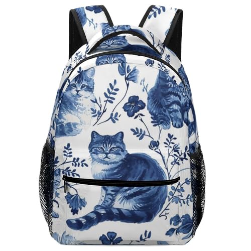 Sac à dos garçons chat mignon avec bretelles confortables pour l'école