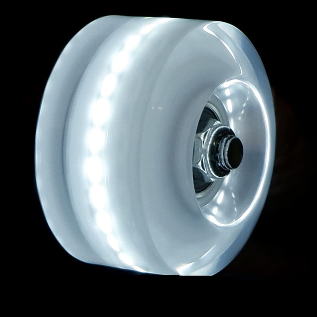 TGHY Paquete de 8 Ruedas de Patines 82A Ruedas de Skateboard Ruedas Luminosas con rodamientos 608RS instalados para Doble Fila Patinaje Y Monopatín 32x58 mm