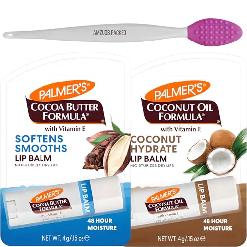 #1 Lip Care Duo: 2X Moisturizing Cocoa Butter & Coconut Lip Balm ...