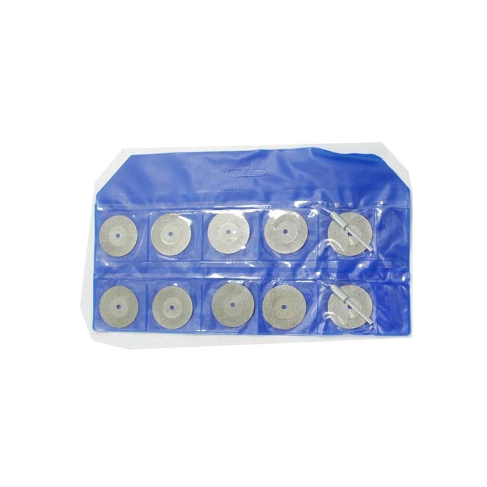 Diy Crafts 11714 12687 Diamond Wheels Lapidary Discs Cutting Saw Solid for Dremel Rotary Tools With 2 Mandrel, Multicolor 1