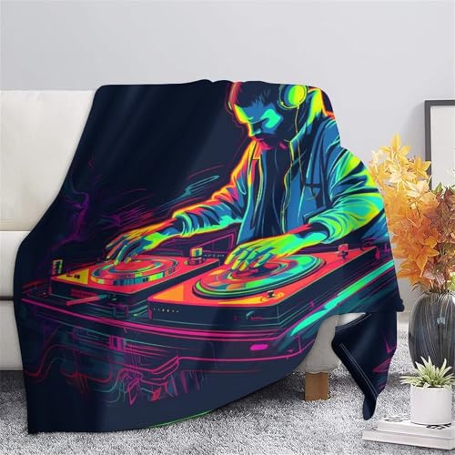 Plaid microfibre DJ 3D de qualité supérieure, jeté de lit ultra doux 150x200cm - 5