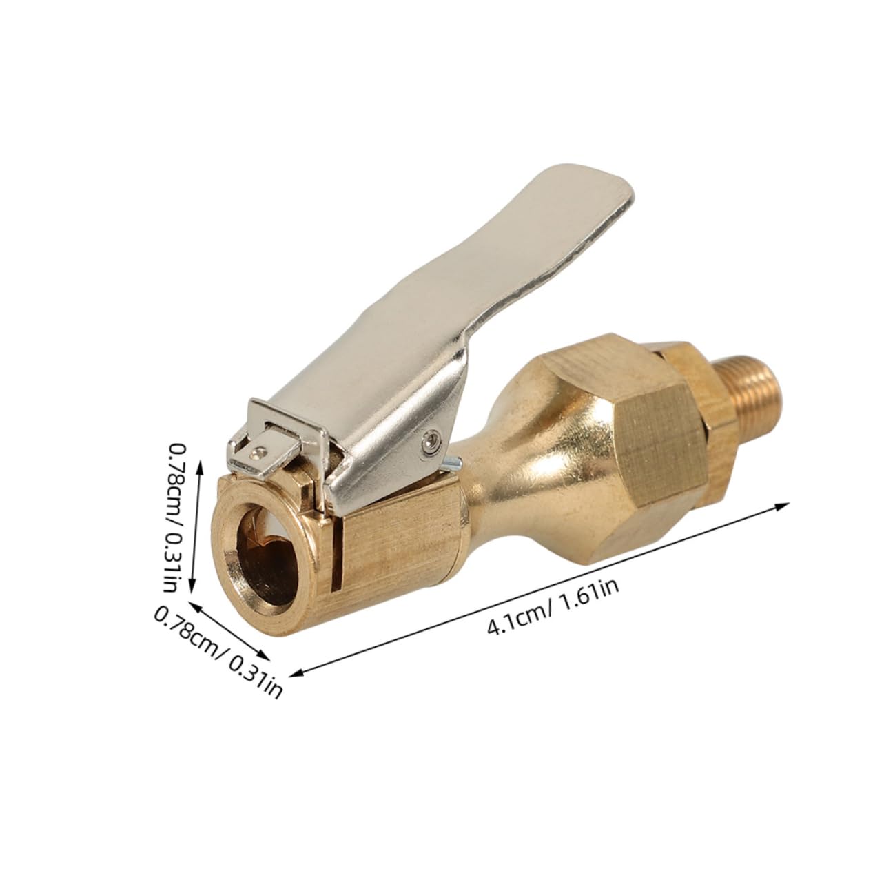 FUNOMOCYA Air Chuck Tire Inflator Quick Connect Locking Chuck Kit Clip Chuck for Tires Lock Inflate Locking Air Chuck