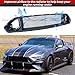 WildWell Mustang Grill For Ford Mustang 2018-2023 Front Upper Hood Grill Mesh Style Black