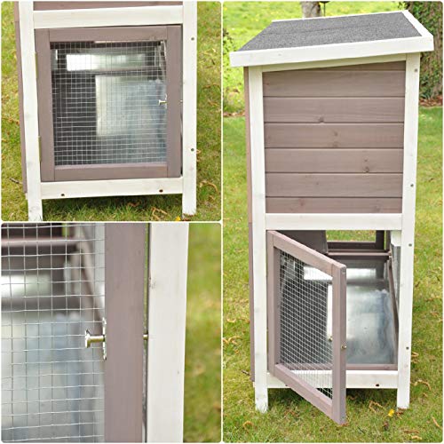 nanook System-Hasenstall Hasenstall Kaninchenstall XXL Meerschweinchenstall Balu erweiterbar draußen wetterfest 120 x 50 x 104 cm