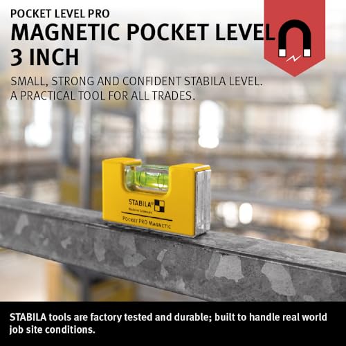 Image of STABILA Pocket Level PRO Magnetic, Cat. Number 11901