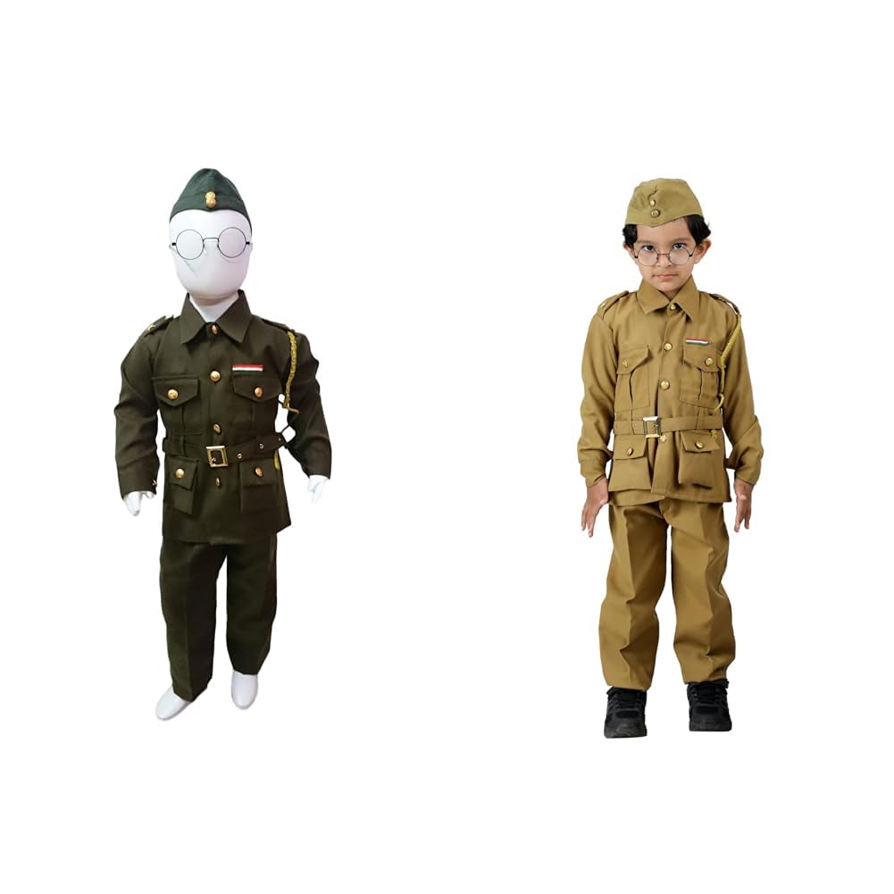 Buy BookMyCostume Subhash Chandra Bose Freedom Fighter Kids Fancy Dress