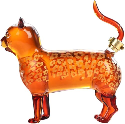 decantador, decantador de vino, botellas de vino, decantadores para alcohol, decantador de whisky - Botella de vino para gatos, 33.8 oz - Adecuado