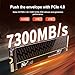 Netac 1TB PCIe Gen4x4 M.2 SSD Up to 7,300 MB/s NVMe Internal SSD with Aluminum Heatspreader High-Performance Storage for Desktop and Laptop PCs Works with PS5, NV7000-t