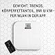 Garmin Index S2 Smart Waage – misst das Gewicht, Gewichtstrend, Körperfettanteil, Muskelmasse, BMI. Mit WLAN, Garmin Connect App-Anbindung und für bis zu 16 Personen