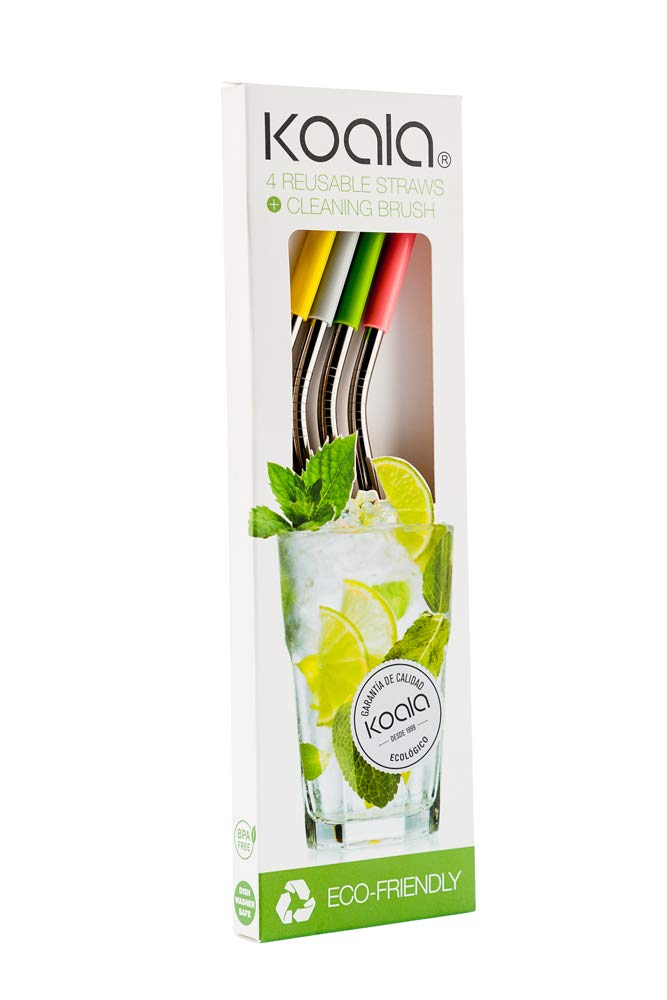 Image secondaire de Koala International Paille Coctel, acier inoxydable
