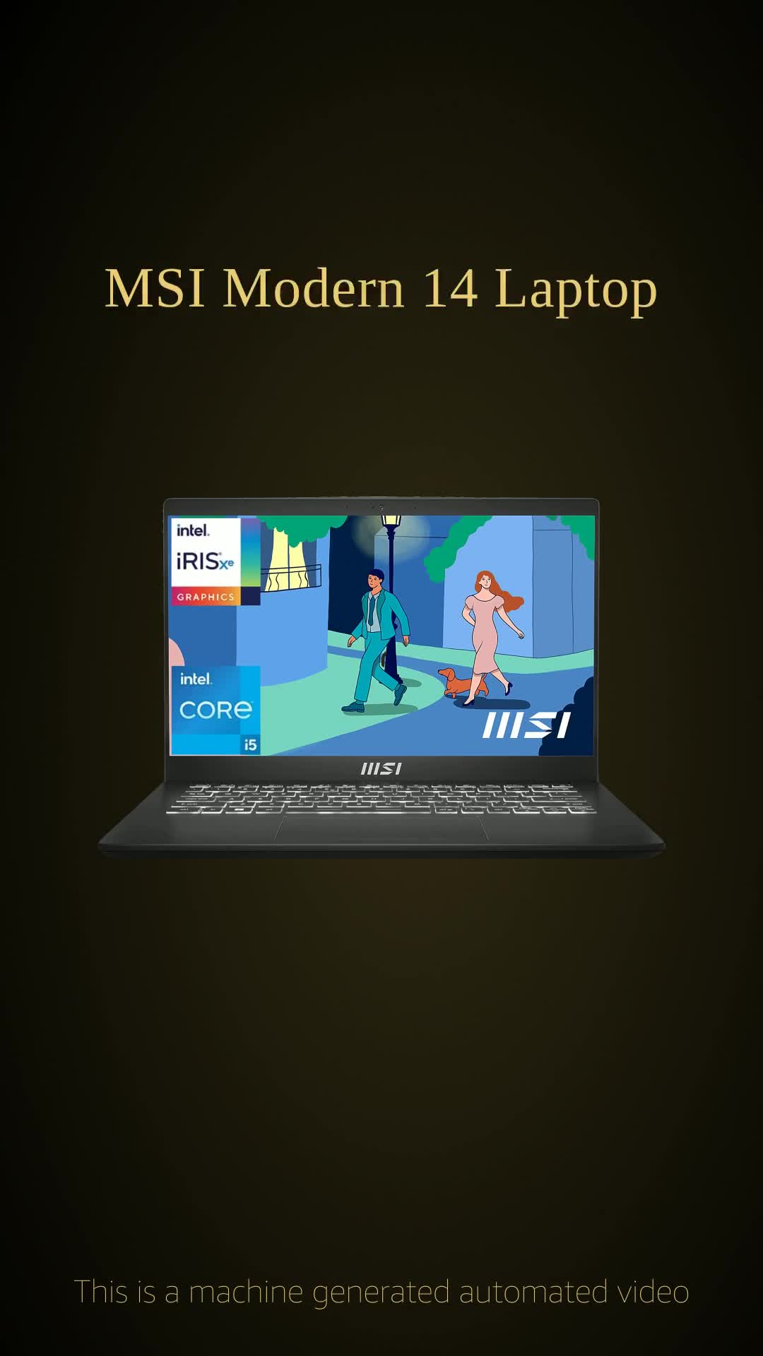 MSI Modern 14, Intel 12th Gen. i5-1235U, 36CM FHD 60Hz Laptop(8GB