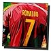 Famous Popart Gallery クリスティアーノ・ロナウド ポルトガル代表 ナンバー7 海外サッカーアートパネル 木製 壁掛け ポスター インテリア用 サッカーグッズ