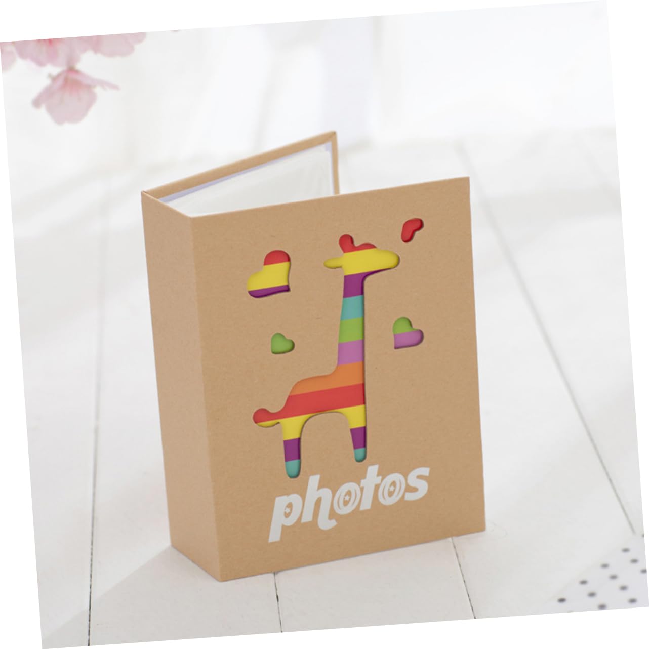 Toyvian 4piezas Álbum De Fotos Decorativo Para Bebés Álbum De Recuerdos Infantil Portada De Jirafa Capacidad Para Fotos Para Guardar Momentos Familiares Crecimiento