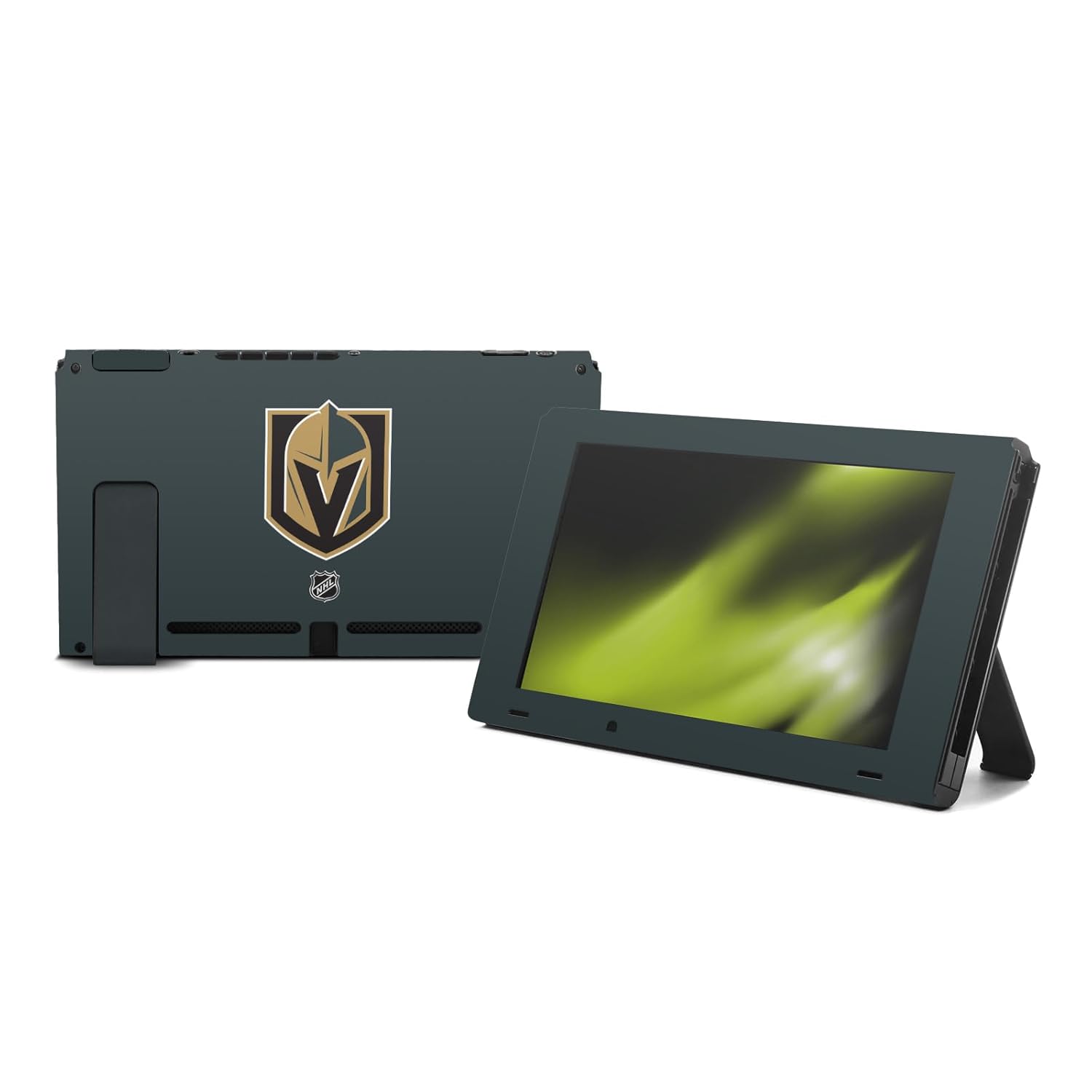 Head Case Designs Officially Licensed NHL Plain Vegas Golden Knights Vinyl Sticker Gaming Skin Decal Cover Compatible With Nintendo Switch Console & Dock
