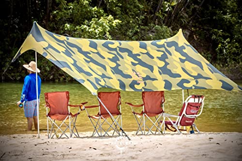 Image of Neso Sidelines Grande Sports Tent - Lightweight and Portable Sun Shelter and Shade Tent for Outdoor Activities - Patented Reinforced Corners - UPF 50+ Sun Protection - 7ft Tall, 11 x 4.5 ft
