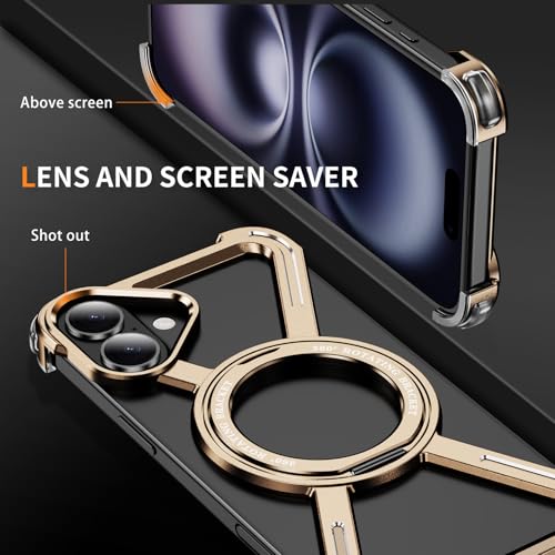 Coque iPhone 16 support rotatif 360 protection antichoc et compatibilité aimantée - 2