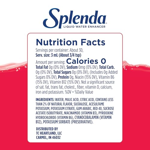 Image of SPLENDA Liquid Water Enhancer Drops, Fruit Punch, 3.11 Fl Oz