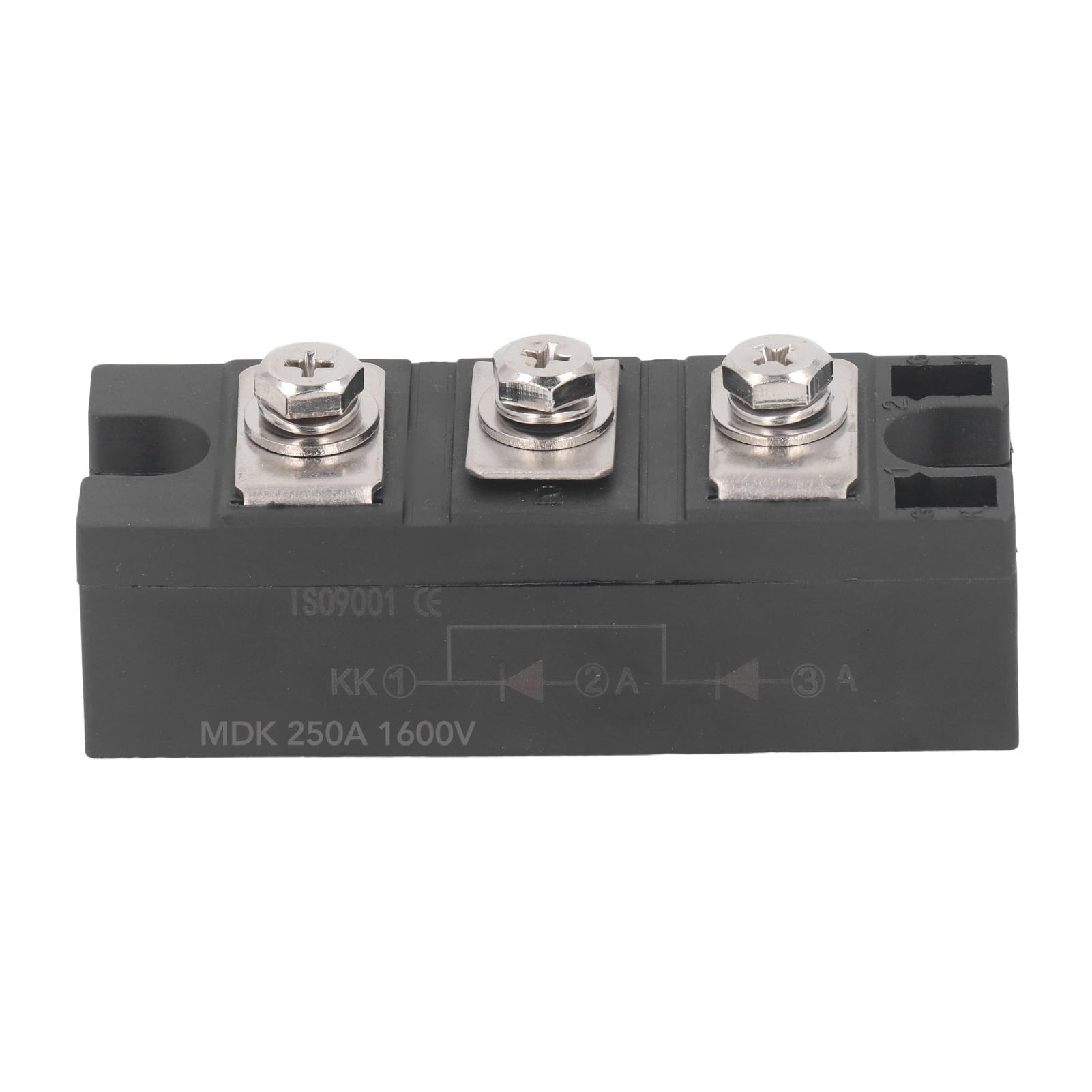 Diodo rectificador de módulo de cátodo común MDK, módulo rectificador de 1600 V, diodo antirreflectante fotovoltaico con refrigeración de placa de latón, rectificador de alto (MDK 250A 1600V)