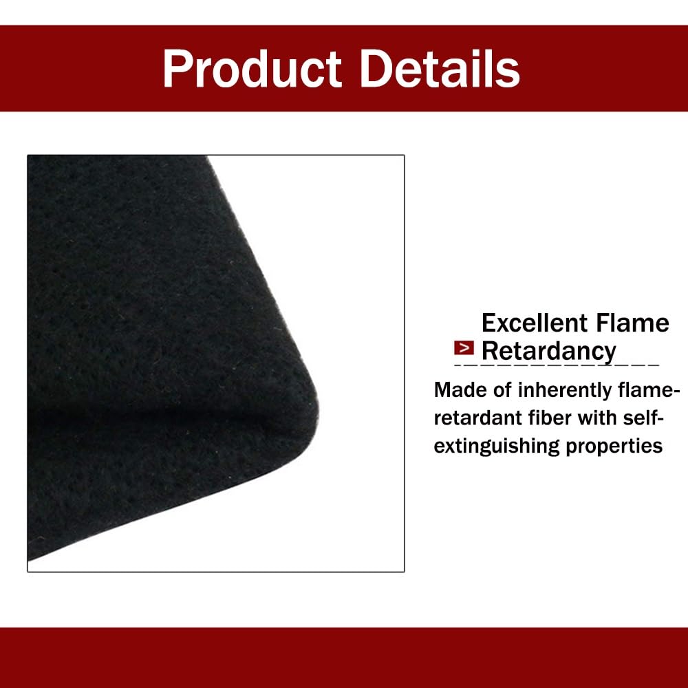 Couverture de soudure en feutre de carbone, isolation ignifuge, résistante à la chaleur jusqu'à 1200 °C, découpable pour une utilisation polyvalente