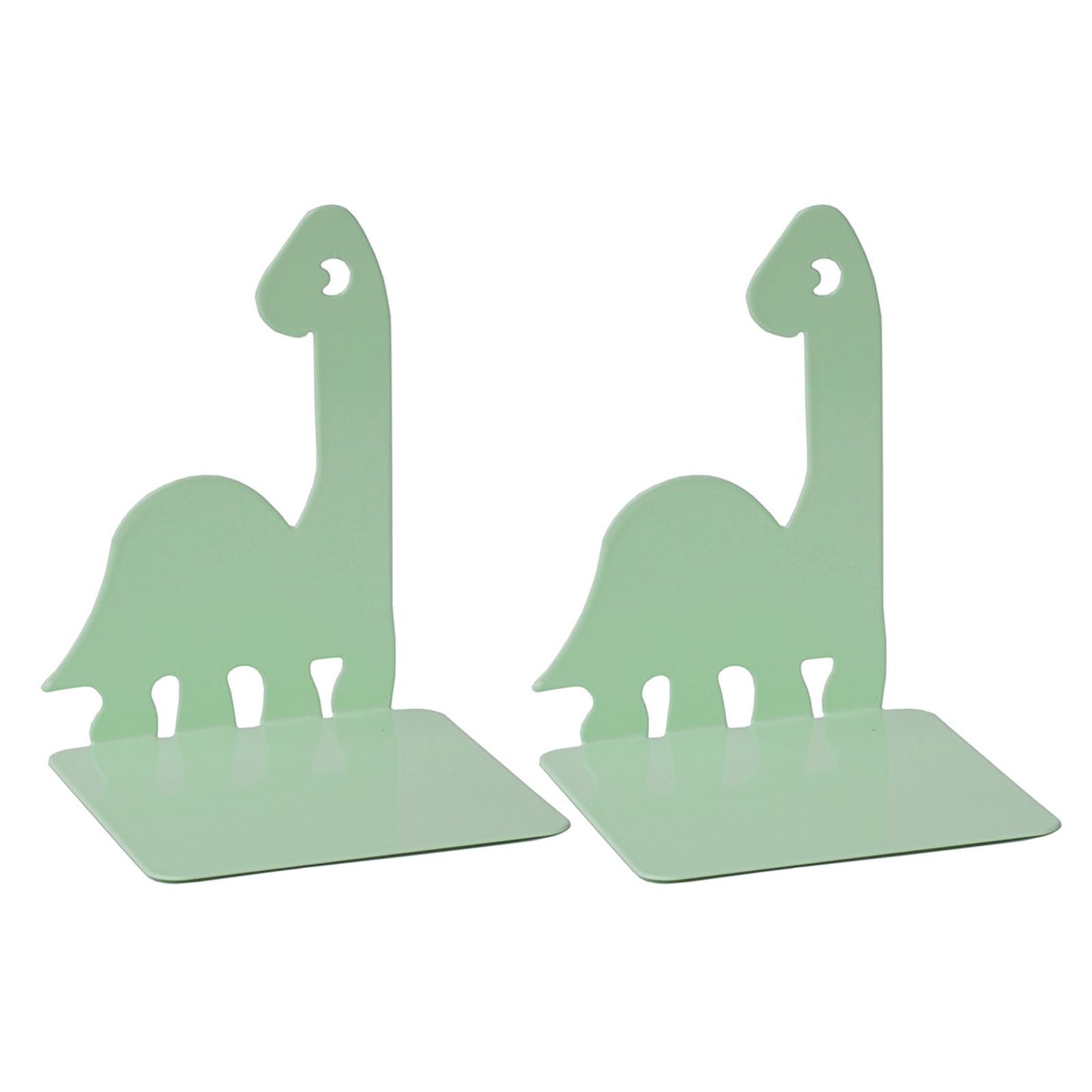 2 Pcs Book End Metal Bookends Holders Shelf Rack Stoppers Dinosaur for Dinosaur End