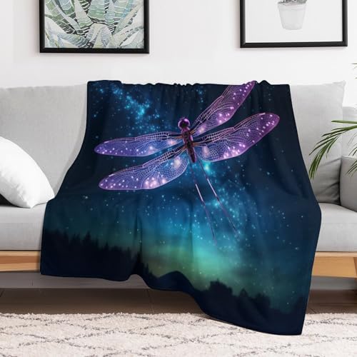 Plaid canapé couverture polaire dragonfly douce couverture lit - 3