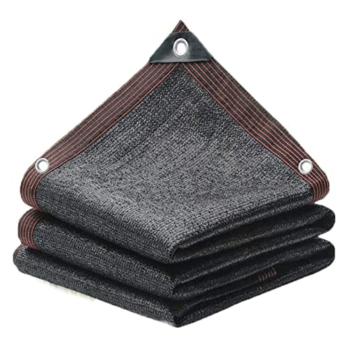 YISUPP Toile D'ombrage avec Œillets, Filet D'ombrage, 90% Filet Protection Solaire, Bâche en Maille Durable Écran Solaire Respirant Terrasse Jardin Patio,Black-4x6m/13.1x19.7ft Cover