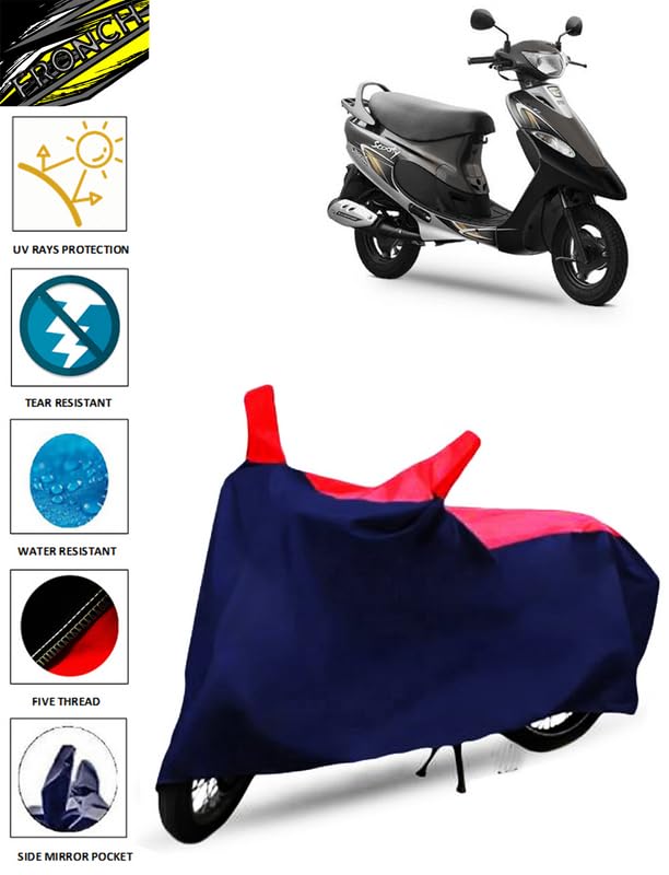 Image of TVS Pep Plus Bike Cover - Waterproof Scooty Cover, Blue