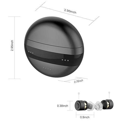 Miniatura 6 de VODESON Audífonos recargables para personas mayores con pérdida auditiva, dispositivos digitales OTC para amplificadores auditivos de sonido natural