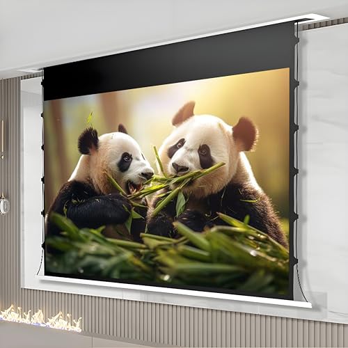 Pantalla de proyección motorizada para cine en casa 150 pulgadas