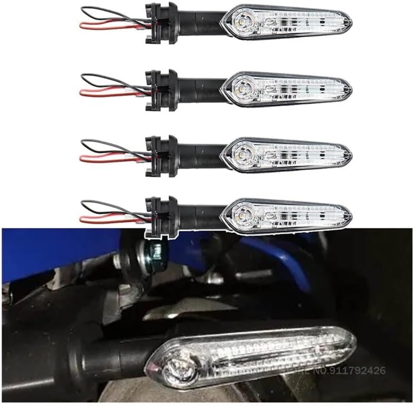 オートバイの方向指示器 オートバイ フロント リア ターンシグナル インジケーター ライト ウインカー LED ランプ ユニバーサル