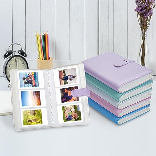 Álbum de fotos mini Phetium con 108 bolsillos para películas Fujifilm Instax Mini, Polaroid Snap y tarjetas Kpop, tamaño 2x3 pulgadas, color blanco arcilla miniatura 7