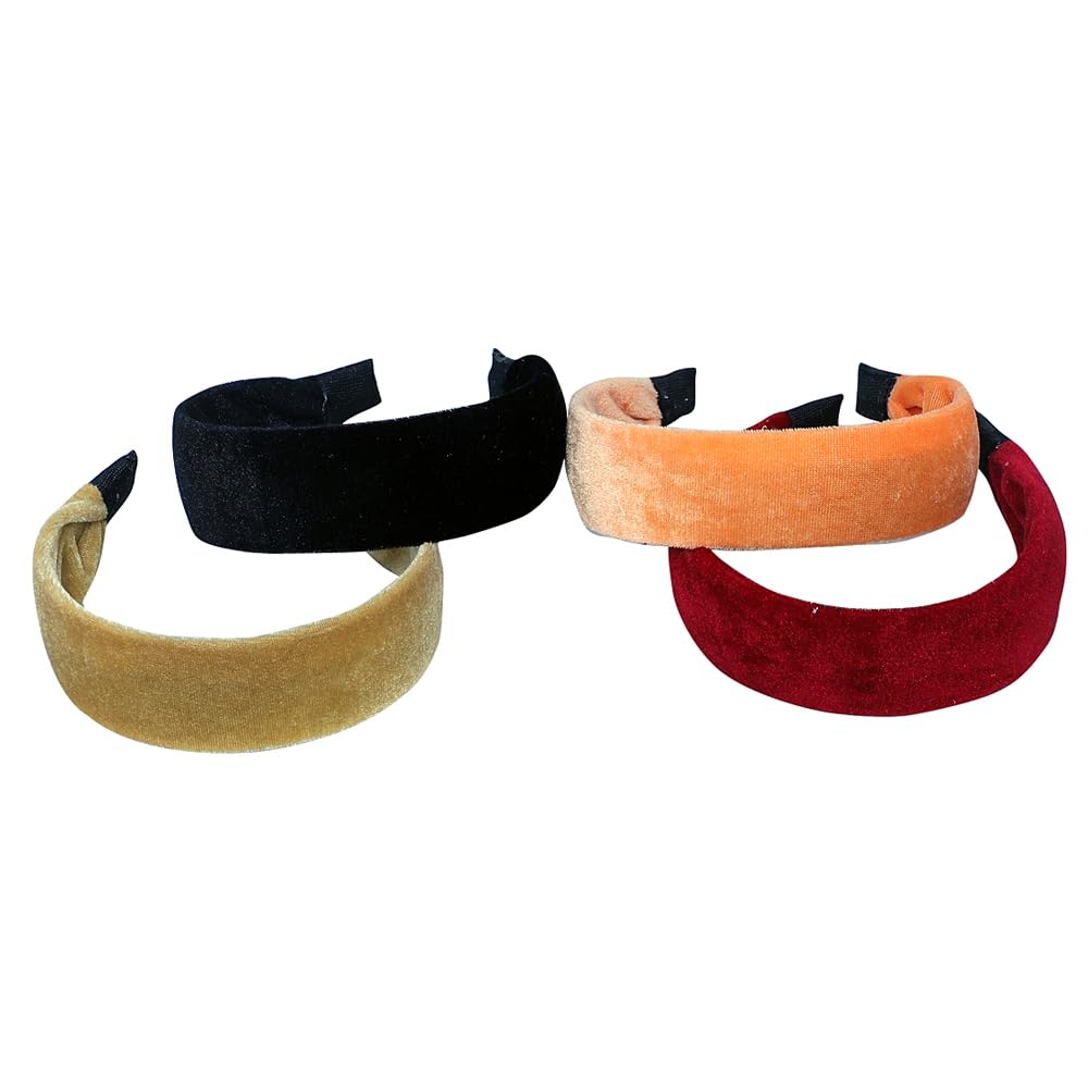 Graysee Womens Headbands For Girls/Women Satin Silk Beautiful Fancy Frill Hair Band For Girls And Women (Pack Of 4, Velvet Band - Multicolor 1) (B0C74RWB7G) Amazon Price History, Amazon Price Tracker