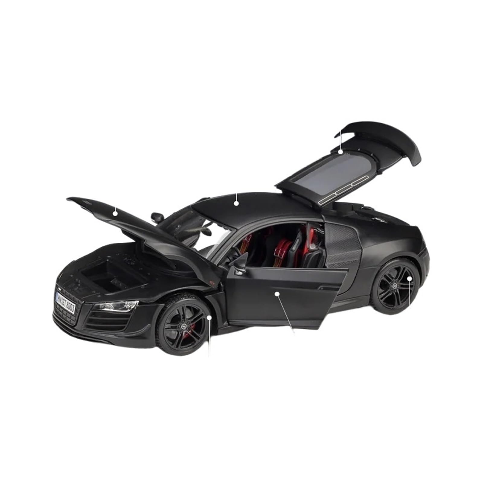 Modellino Di Auto In Lega Di Zinco 1:18 Per Il Da Collezione Di Modellini Di Auto In Lega Pressofusa Per Auto Sportive Per Audi R8 GT Modellino Di Auto Pressofuso