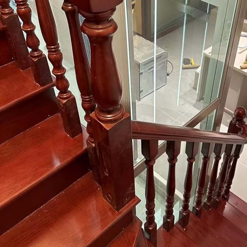 Balaustres de escalera clásicos de madera para renovar barandillas dañadas 3