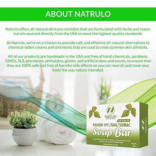 image for Natrulo Poison Ivy Soap Bar - All Natural Poison Ivy Treatment - Anti-