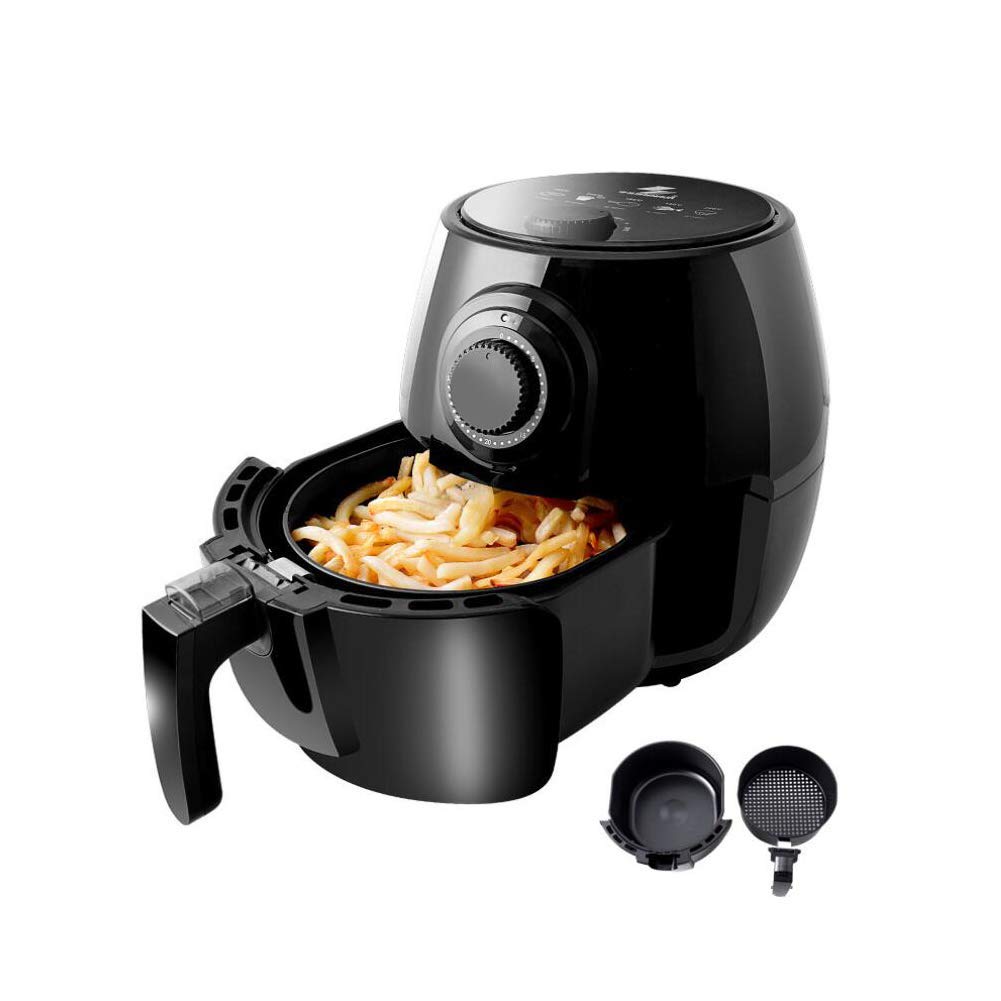 Ulepszony Air Fryer XL, Piekarnik z Frytkownicą Beztłuszczową, 8 Ustawień Gotowania, Elektryczny Piekarnik z Gorącym Powietrzem z Funkcją Podtrzymywania Ciepła, Odłączany Kosz Można Myć W Myjce