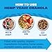 Manitoba Harvest Hemp Yeah! Granola, Blueberry, 10oz, with 14 g of Protein, 3.5 g Omegas 3 & 6, 4 g of Fiber and less than 10 g Sugar Per Serving, Organic, Non-GMO, (Pack of 3) Packaging May Vary