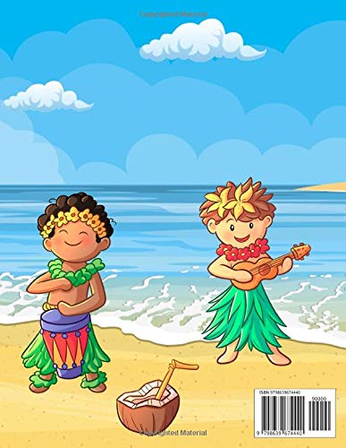 Hula Dancers Coloring Book: Kids Activity Book Cute Ages 4-8 (Kids Coloring Book for Boys and Girls) image 2