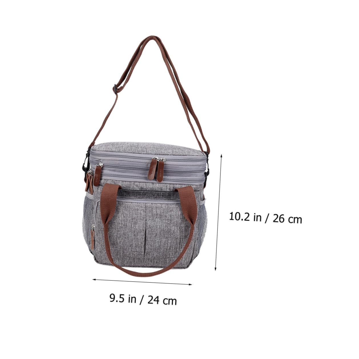 Große Lunch Bag Wasserdichte Bento Tasche mit Isolierung und Frischhaltefunktion für Erwachsene Outdoor Picknick und Praktische Aufbewahrung