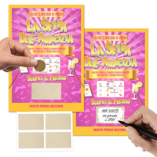 KAIDENSI-Gratta-e-Vinci-Personalizzato-Idea-Regalo-Migliore-Amica-Originale-La-Sfida-dellAmicizia-Idee-Regali-Divertenti-Gadget-Scherzi-Compleanno-Donna-Speciale