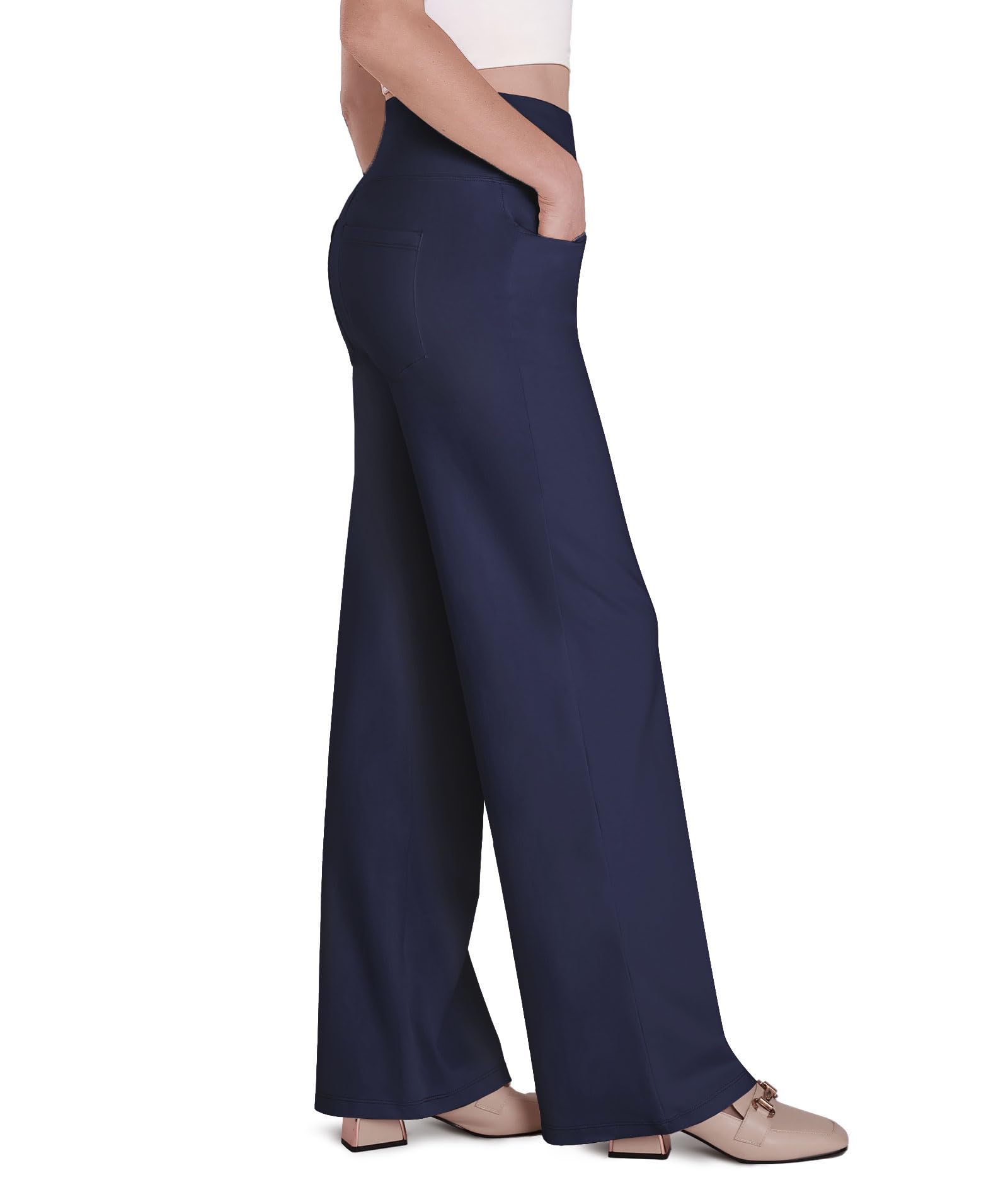 Safort Pantaloni Yoga Donna in Cotone, Pantaloni Larghi Leggeri, Pantaloni Sportivi Lunghi per Yoga, Workout, Allenamento e Tempo Libero, S-XXL
