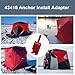 43416 Ice Anchor Install Adapter Compatible with Eskimo and All Ice Anchor Drills, Ice Shelter Anchor Attachment for Quick Setup of Ice Fishing Shelter Tent, Adapter Tool Fits Cordless Drill, 1 Pack