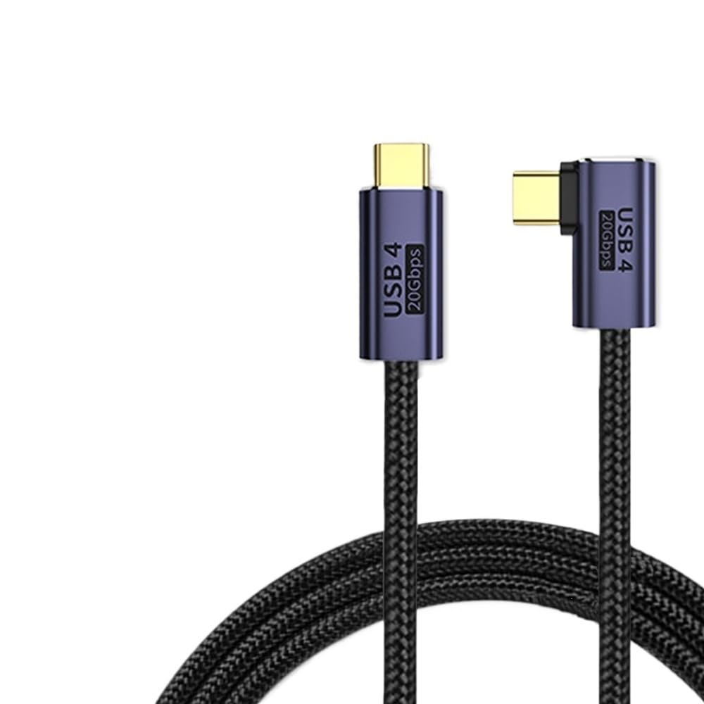 Cable de datos USB 4 PD 100W 5A 20Gbps 8K @60HZ Carga rápida*/ing USB tipo C a tipo C Cable (100 W 20 Gbps B, 300 cm)